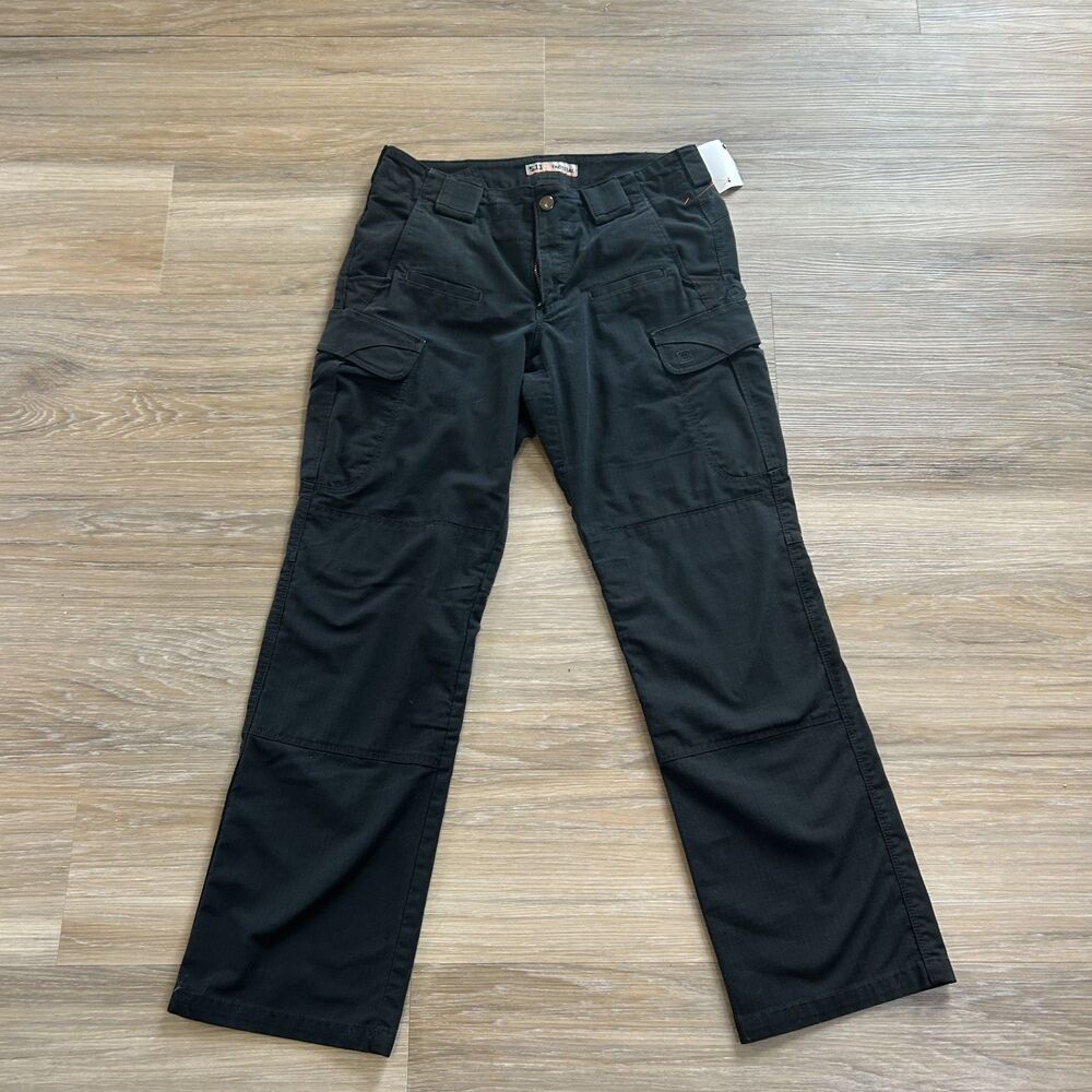 5.11 Work Tactical Women's Straight Cargo Pants Black Size 8 Lot 2